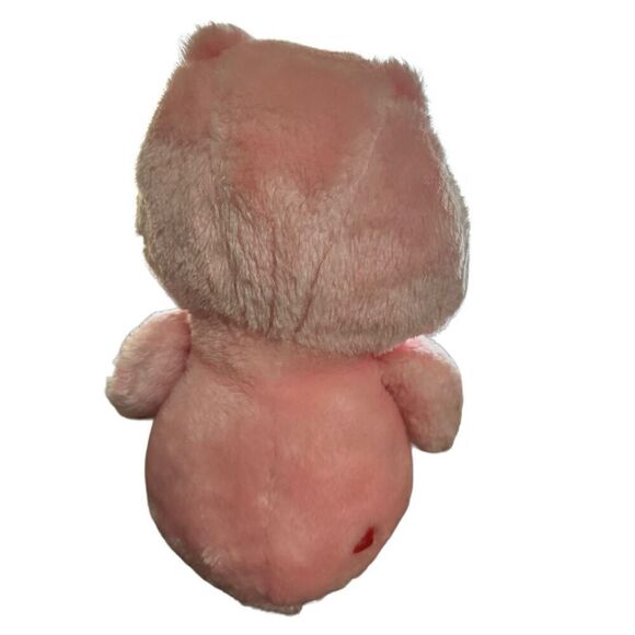 CARE BEAR Vintage 1983 Kenner Plush Love A Lot Bear Pink 13" Stuffed Animal Toy - Picture 3 of 9